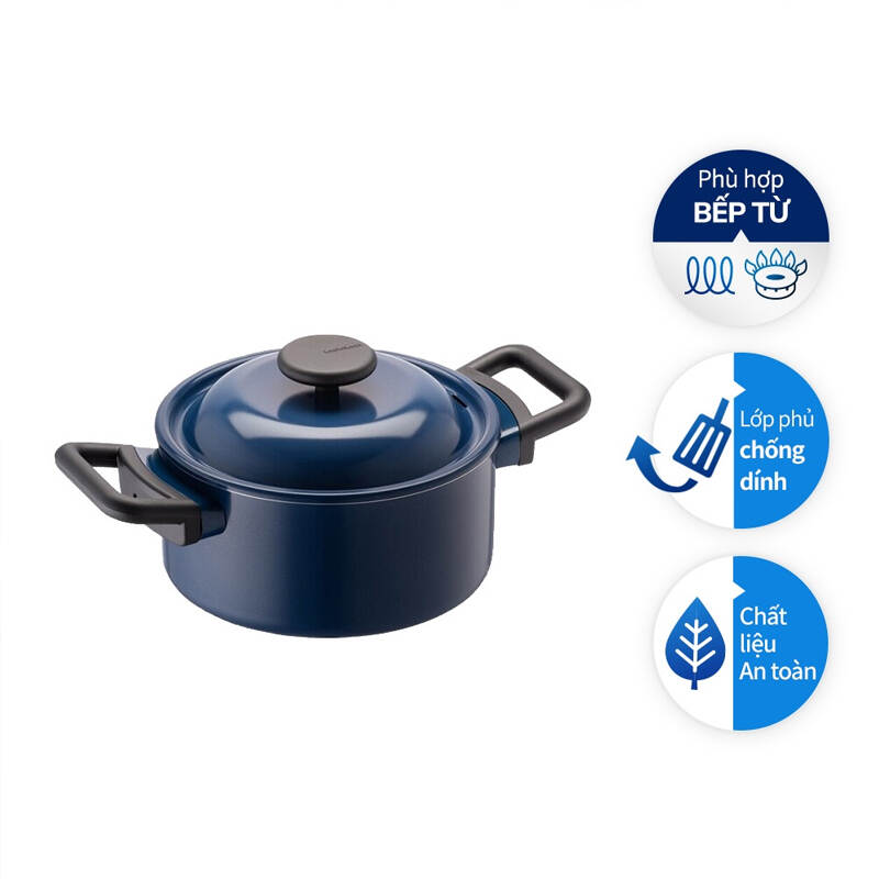 Nồi Decor Locknlock 20Cm - Màu Navy - LDE1202IH, , large image number null
